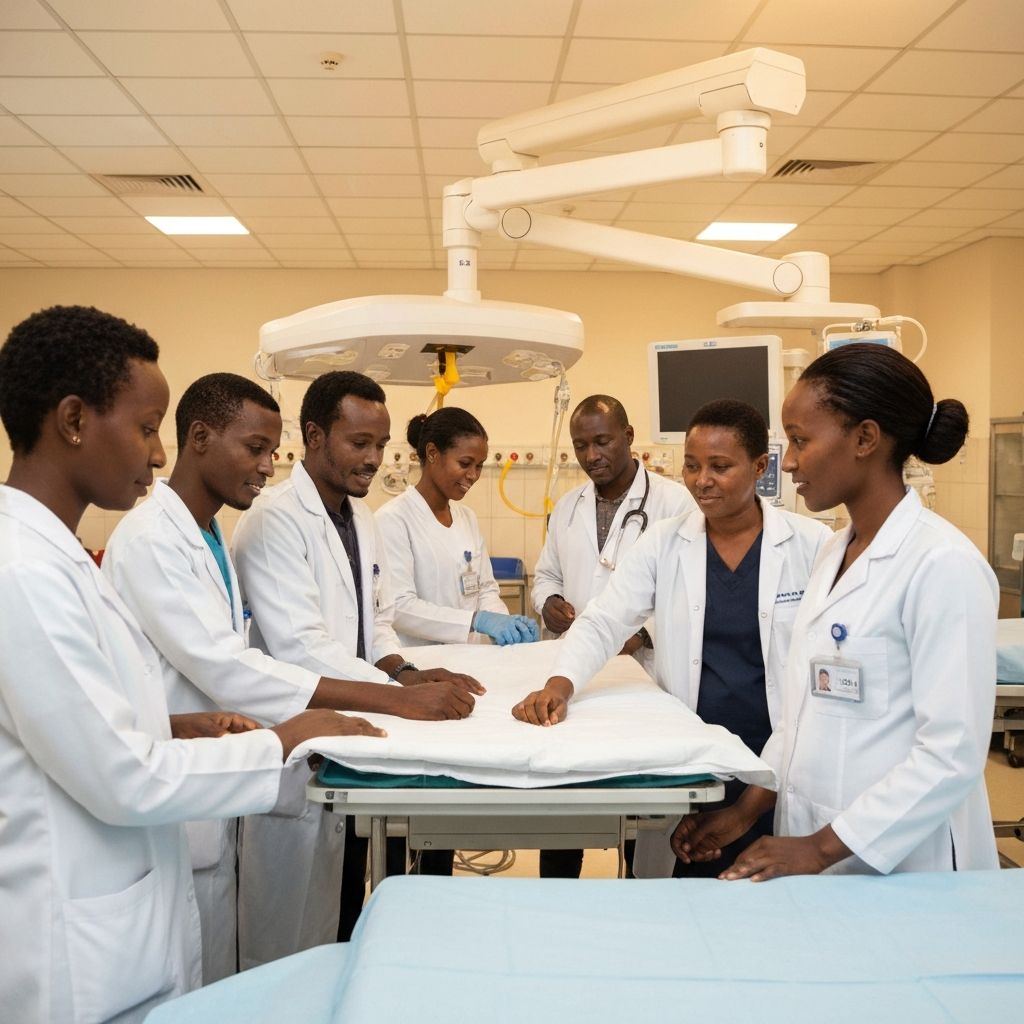 SHS Africa team working at a hospital in Ethiopia