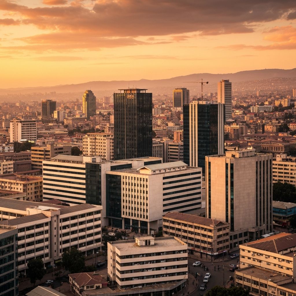 Addis Ababa, Ethiopia cityscape